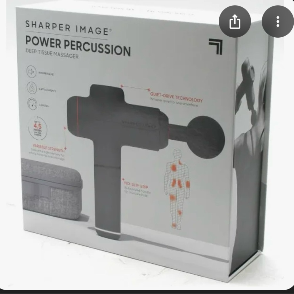 Sharper Image Black Percussion Massager